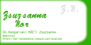 zsuzsanna mor business card